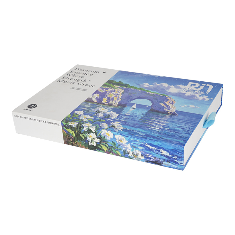 صندوق هدايا صلب عالي الجودة بدرج منزلق مع غطاء